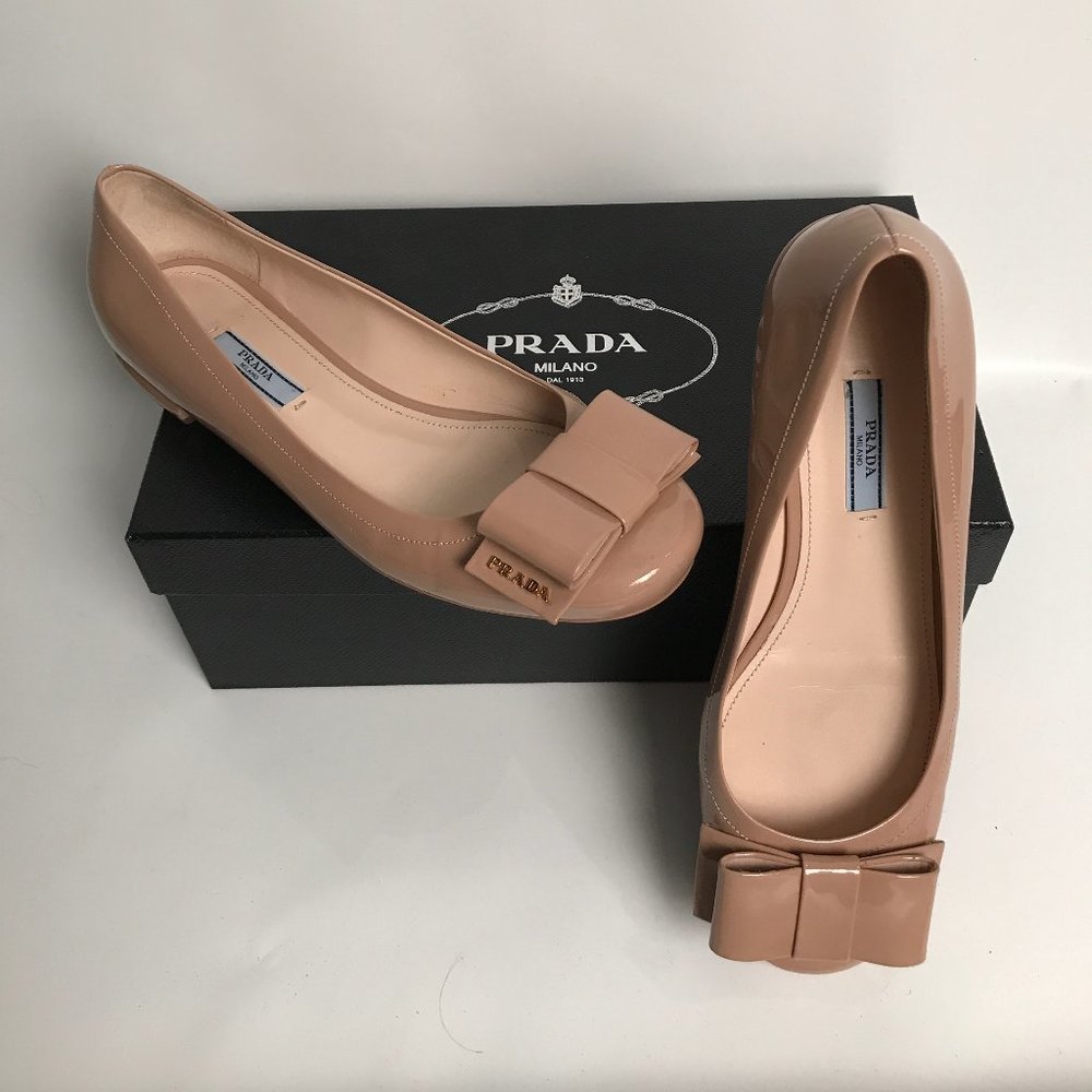 Prada patent leather flats
